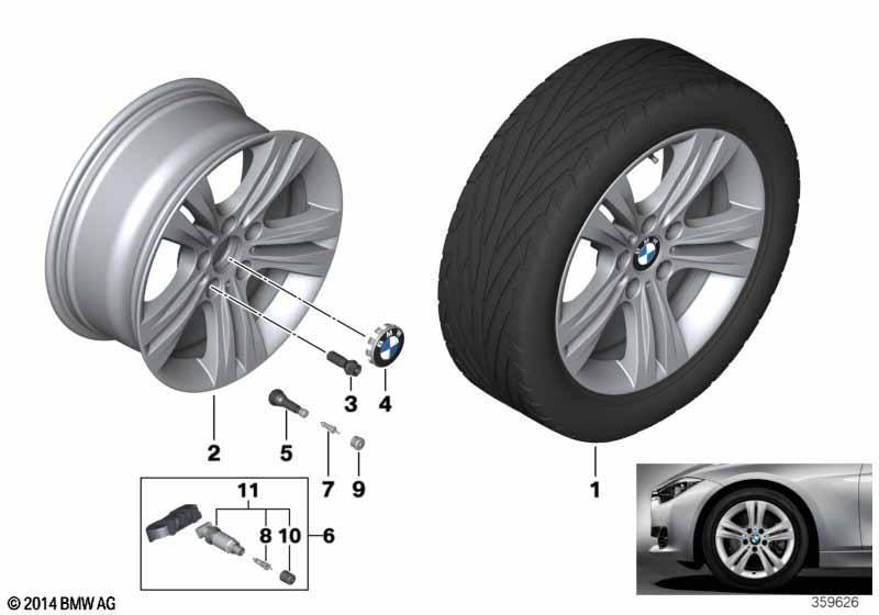 BMW LM Rad Doppelspeiche 392 - 17"