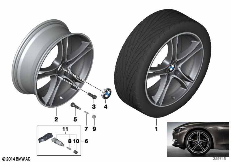 BMW LM Rad Doppelspeiche 361-20""