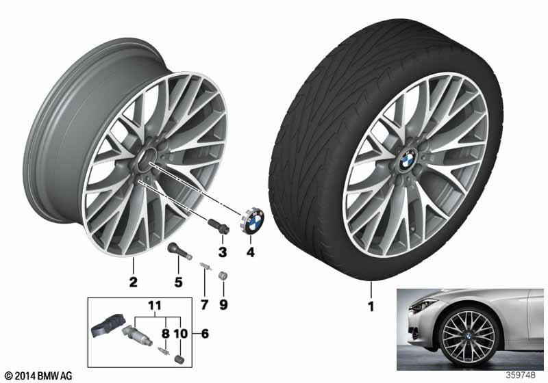 BMW LM Rad Kreuzspeiche 404-20""