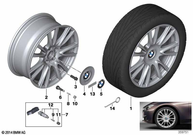 BMW LM Rad Individual V-Speiche 439 -19"