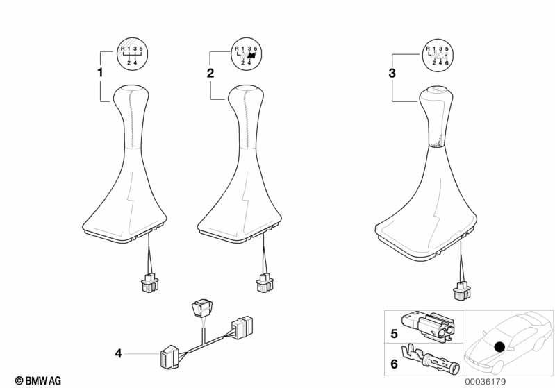 Schalthebelabdeckung Leder beleuchtet