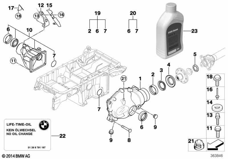 Vorderachsgetriebe Einzelteile Allrad