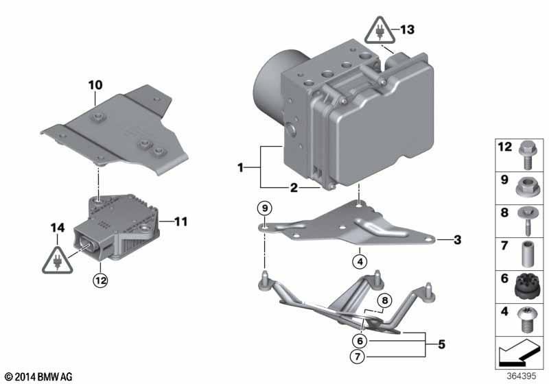 Hydroaggregat DXC/Halterung/Sensoren