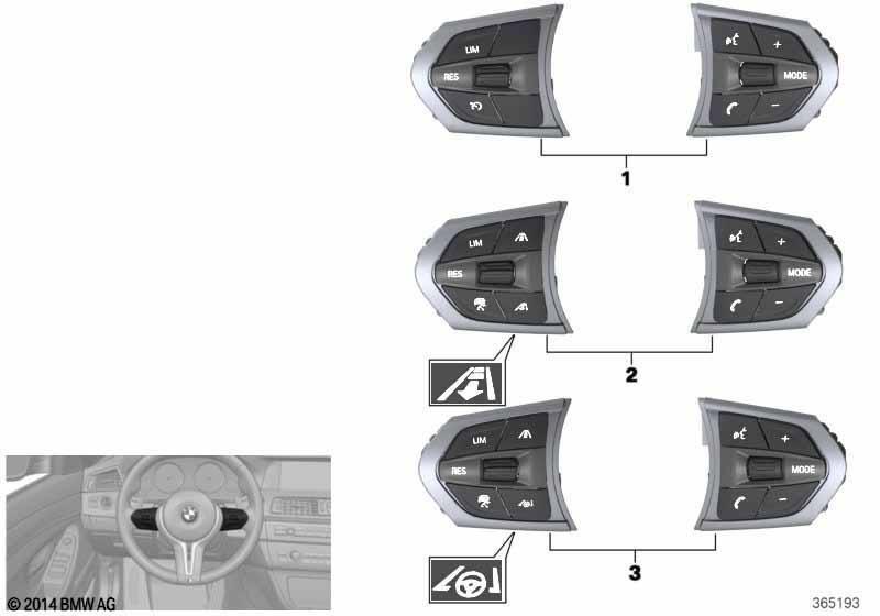 Schalter Lenkrad Multifunktion M-Sport