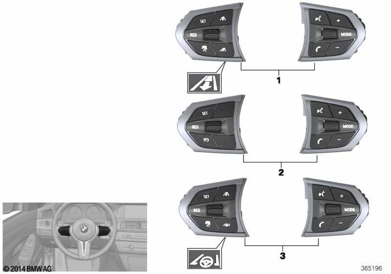 Schalter Lenkrad Multifunktion M-Sport