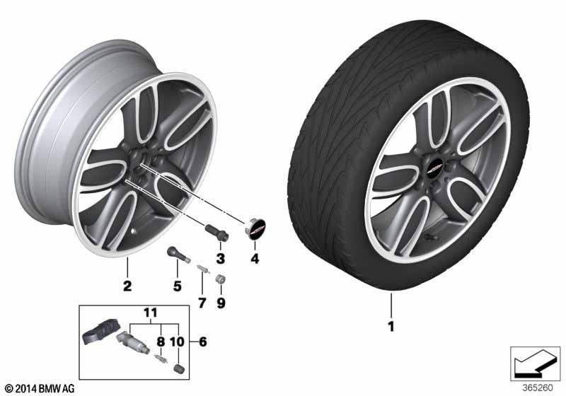 MINI LM Rad Cup Spoke 2-Tone 563 - 18"