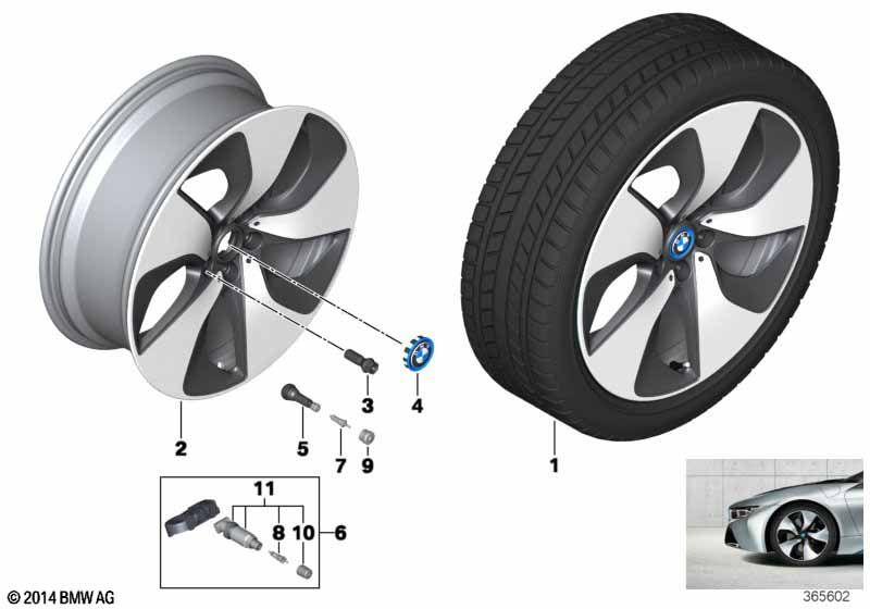BMW i LA wheel,turbine styling 444-20""