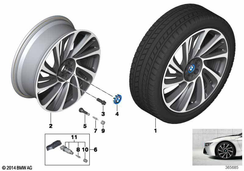 BMW i LA wheel,turbine styling 625-20""