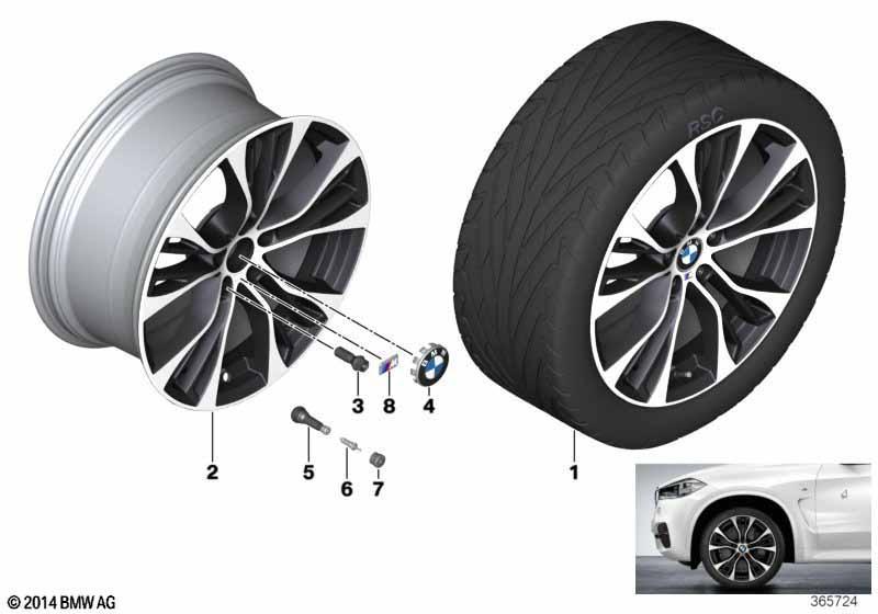 BMW LM Rad M Doppelspeiche 599M