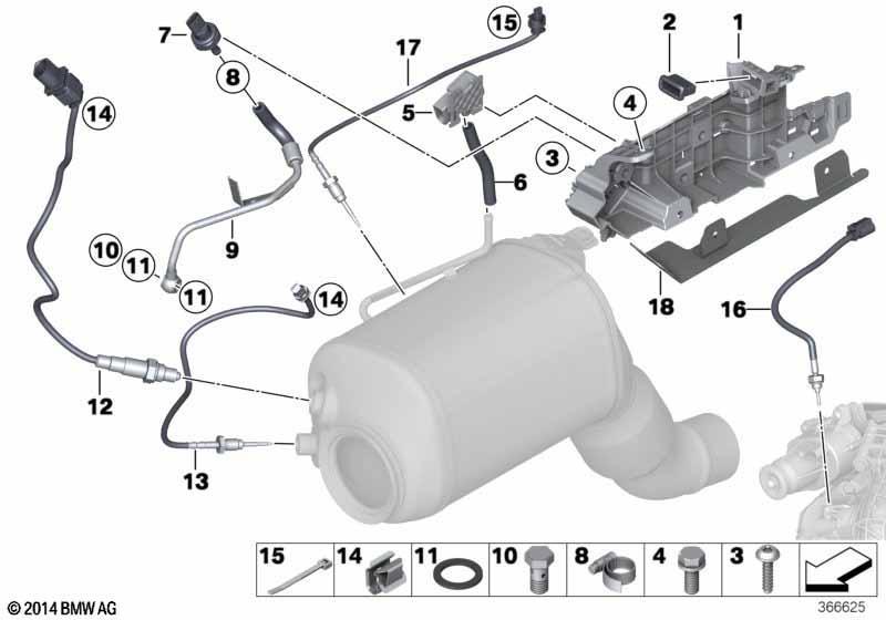 Dieselpartikelfiltersensorik/Anbauteile