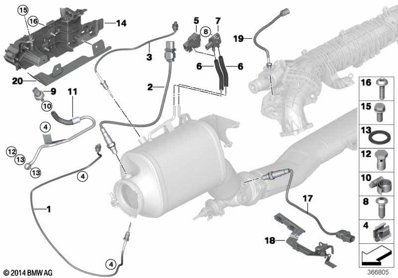 Dieselpartikelfiltersensorik/Anbauteile