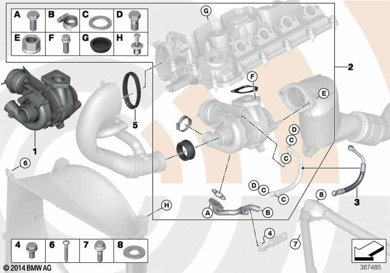 Abgasturbolader und Anbausatz Value Part