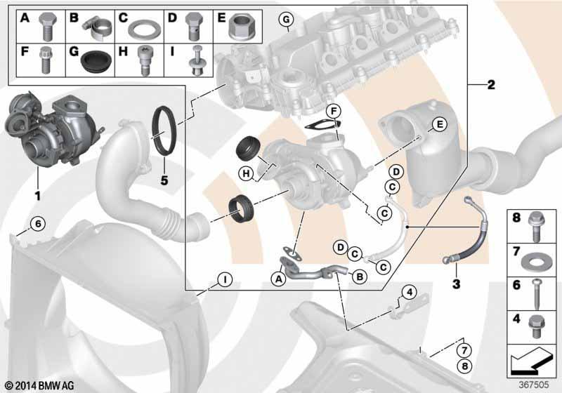 Abgasturbolader und Anbausatz Value Part