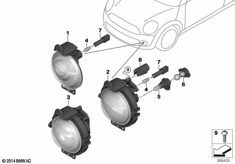 Scheinwerfer Stossfänger