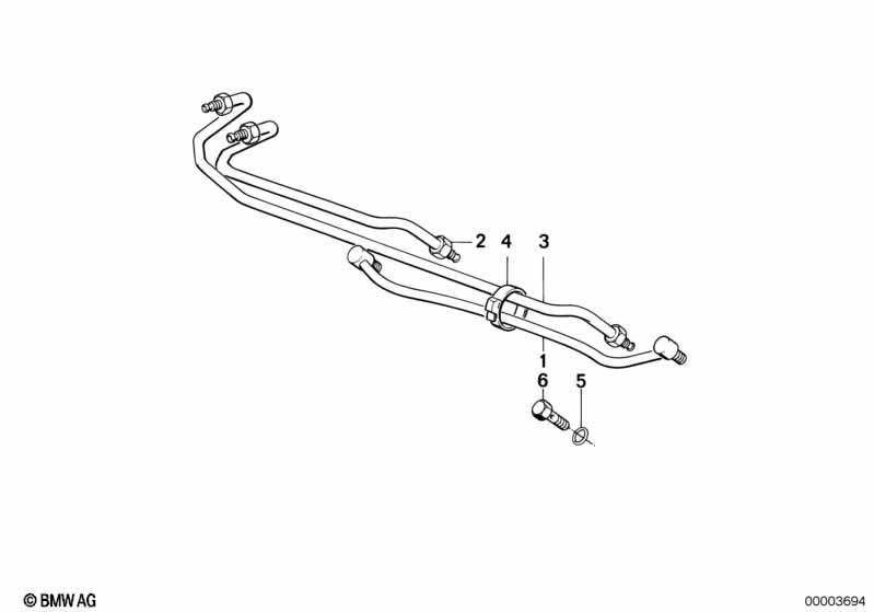 Hydrolenkung-Rohrleitung Lenkgetriebe