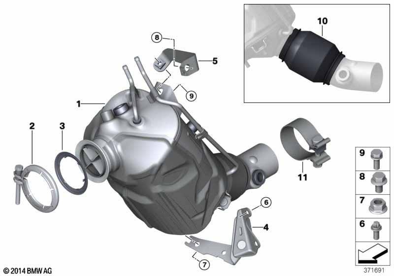 Katalysator/Dieselpartikelfilter