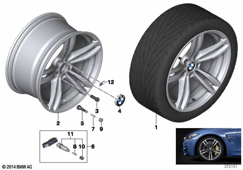 BMW LM Rad M Doppelspeiche 437M - 19"