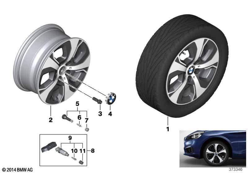 BMW LA wheel, turbine styling 472 - 16""