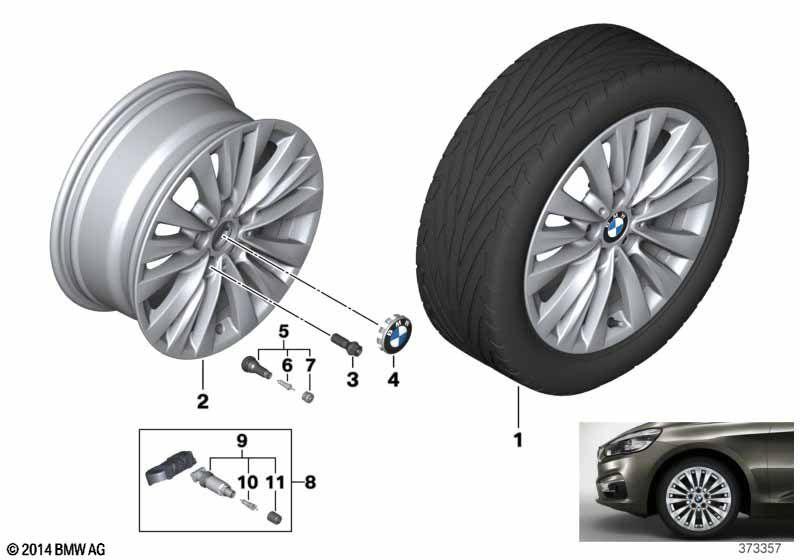 BMW LA wheel, multi-spoke 475 - 16""