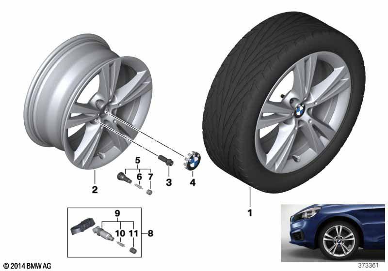 BMW LA wheel, double spoke 385 - 17""