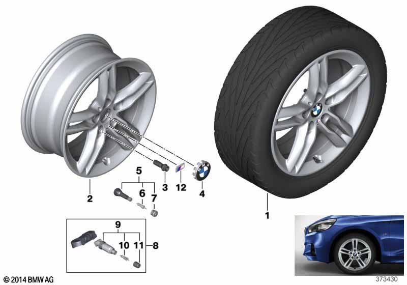 BMW LM Rad M Doppelspeiche 483M - 17"