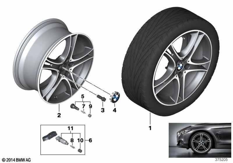 BMW LA wheel Double Spoke 361 - 18""
