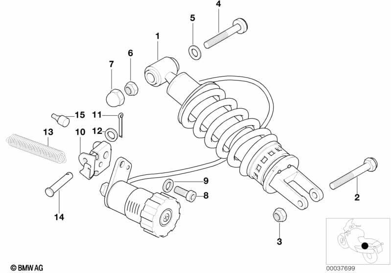 Federbein hinten