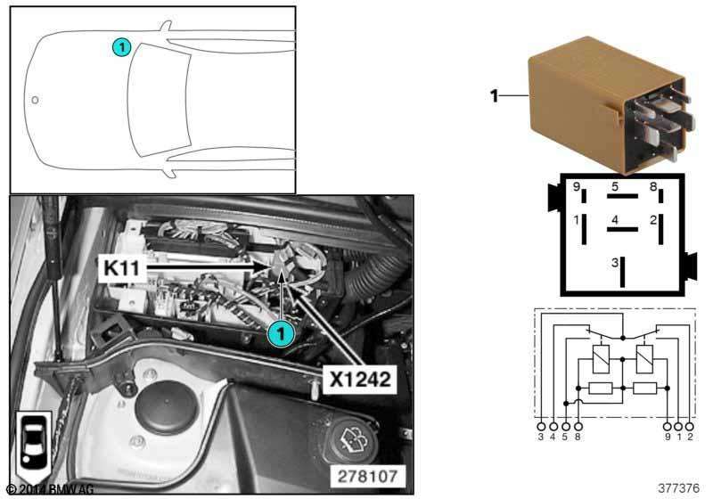 Relais Scheibenwischer K11
