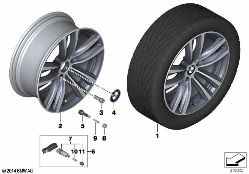 BMW LM Rad Doppelspeiche 466 - 19"