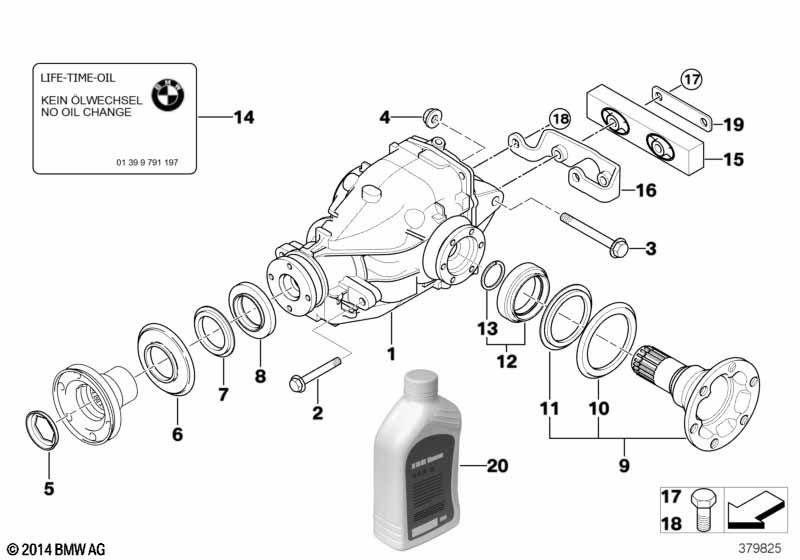 Hinterachsgetriebe-An-/Abtrieb Allrad