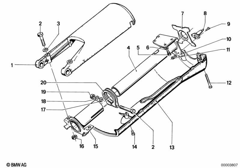 Lenksäule Mantelrohr/Verkleidung