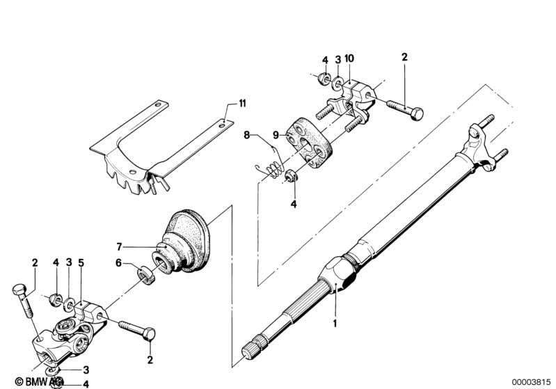 Lenksäule-Lenkspindel unten