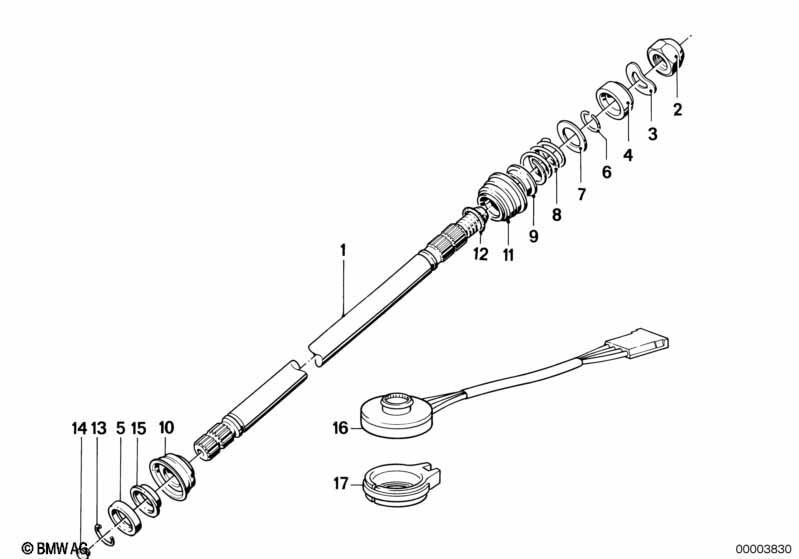 Lenksäule-Lenkspindel oben