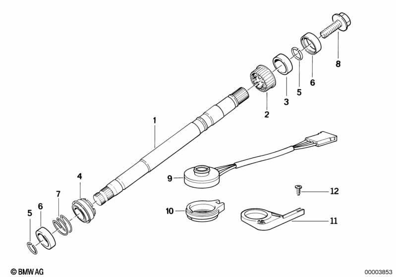 Lenksäule-Lenkspindel oben