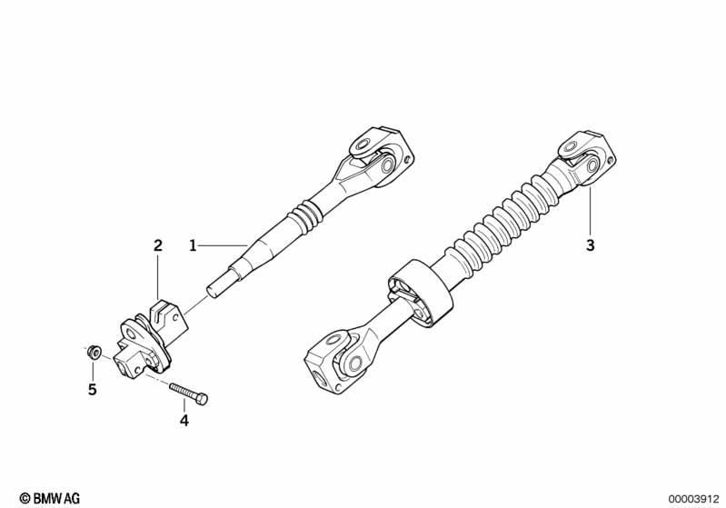 Lenksäule-Lenkspindel unten