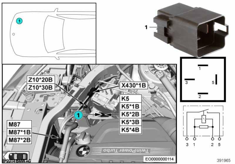 Relais Elektrolüfter Motor 400/600W K5