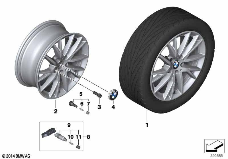 BMW LA wheel, Y-spoke 489 - 17""