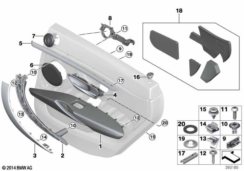 Anbauteile Türverkleidung hinten