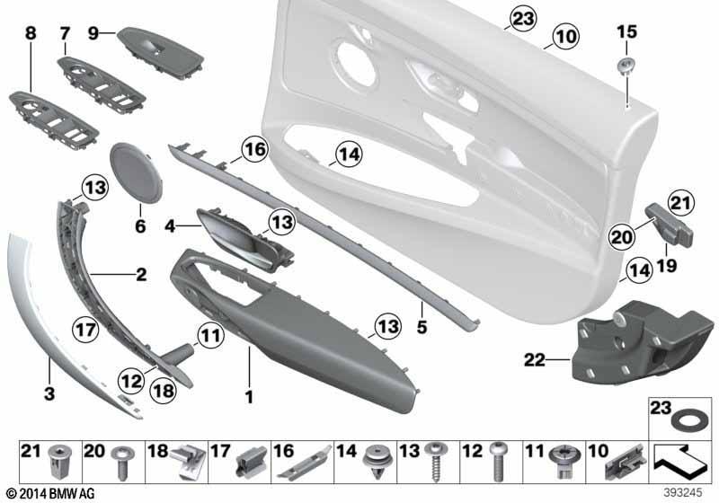 Anbauteile Türverkleidung vorn