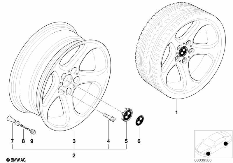 BMW LM Rad Sternspeiche 69