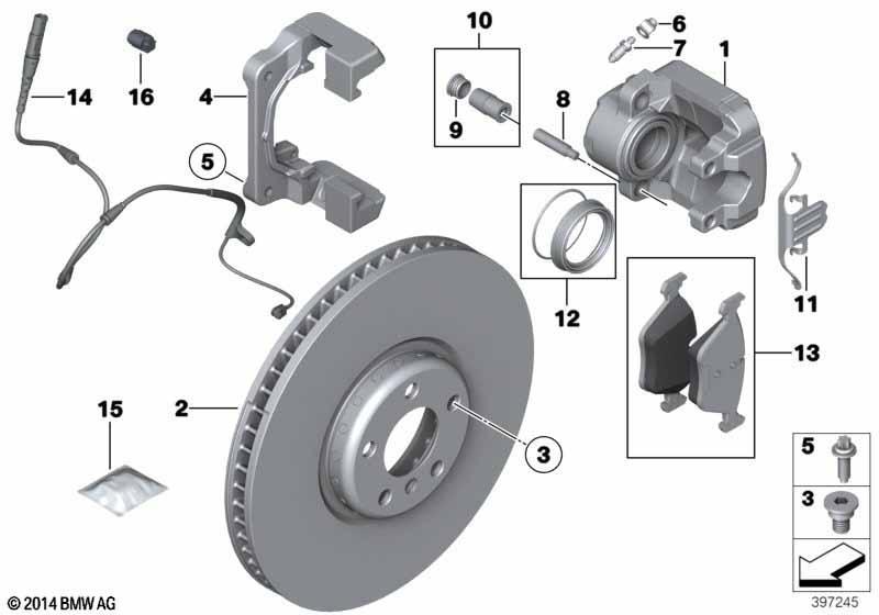 Vorderradbremse-Bremsbelag-Power Kit