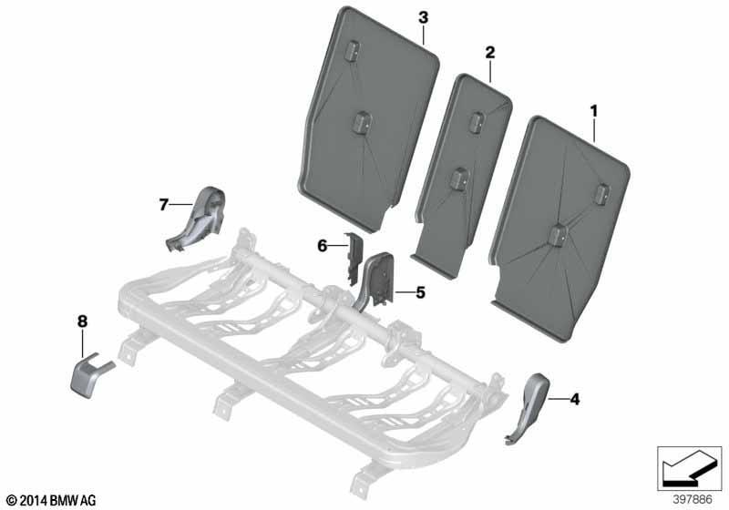 Sitz hinten Sitzblenden