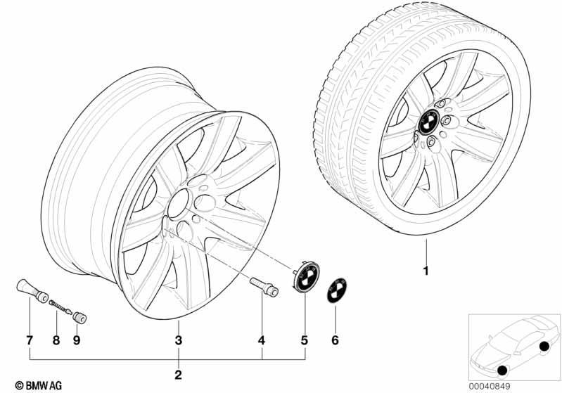 BMW LM Rad Sternspeiche 70