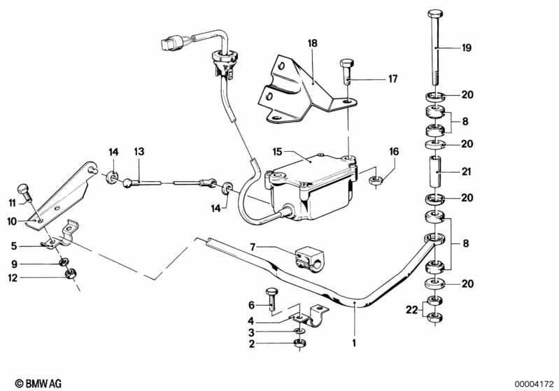 Niveauregulierung/Stabilisator hinten