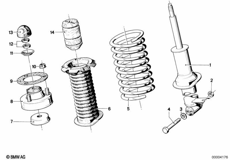 Federbein hinten Niveauregulierung