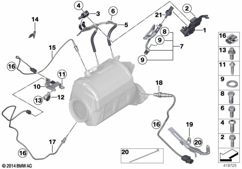 Dieselpartikelfiltersensorik/Anbauteile