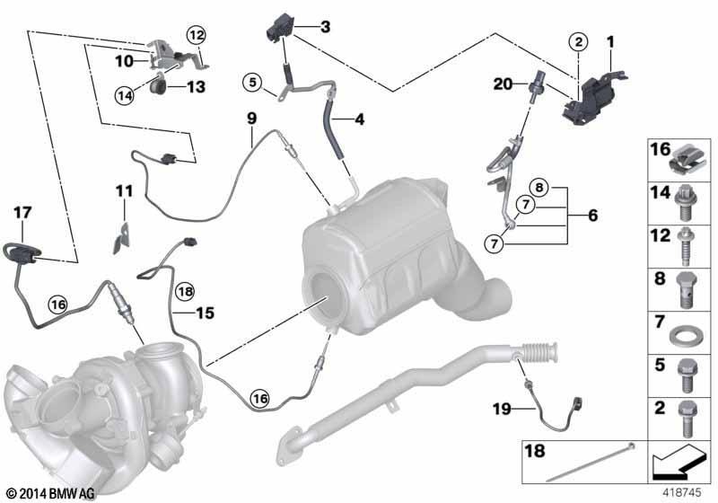 Dieselpartikelfiltersensorik/Anbauteile