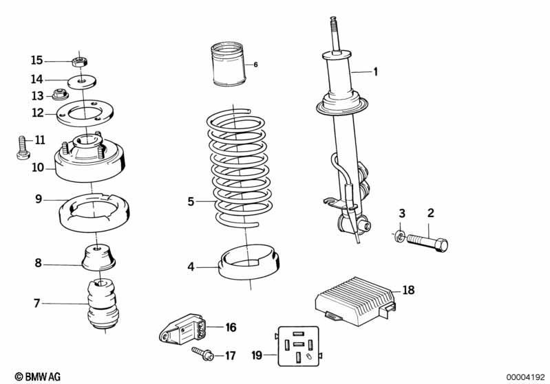 Federbein hinten EDC/Niveauregulierung