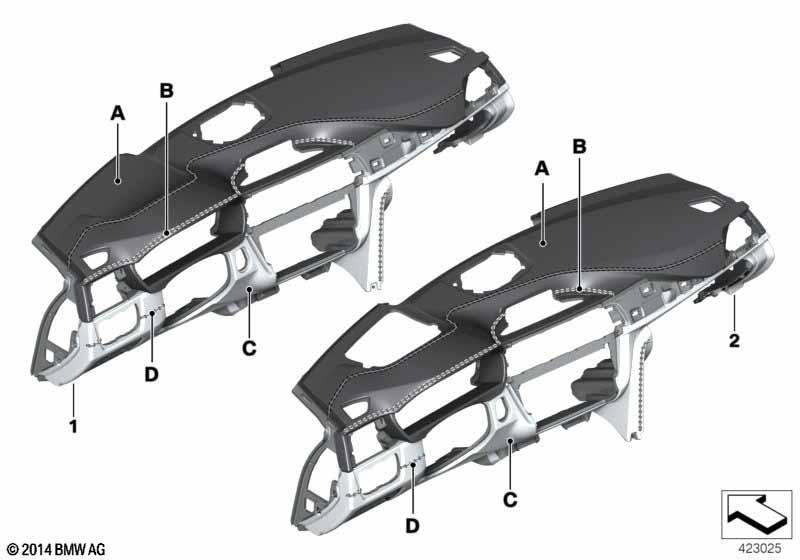 Individual Instrumententafel Leder