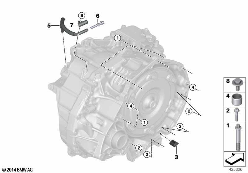 GA8F22AW Getriebe Befestigung/Anbauteile